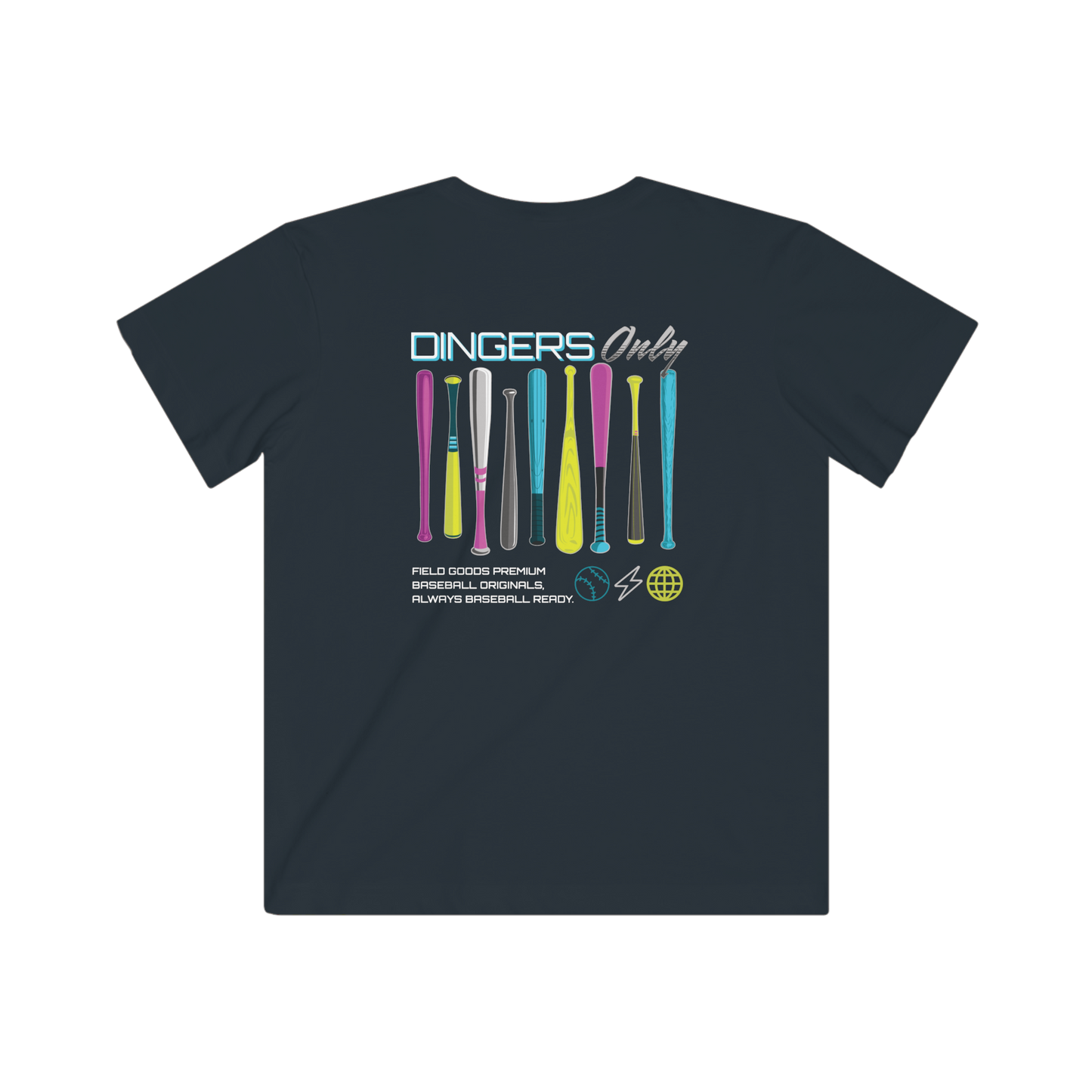 Dingers Only Youth Baseball T-Shirt