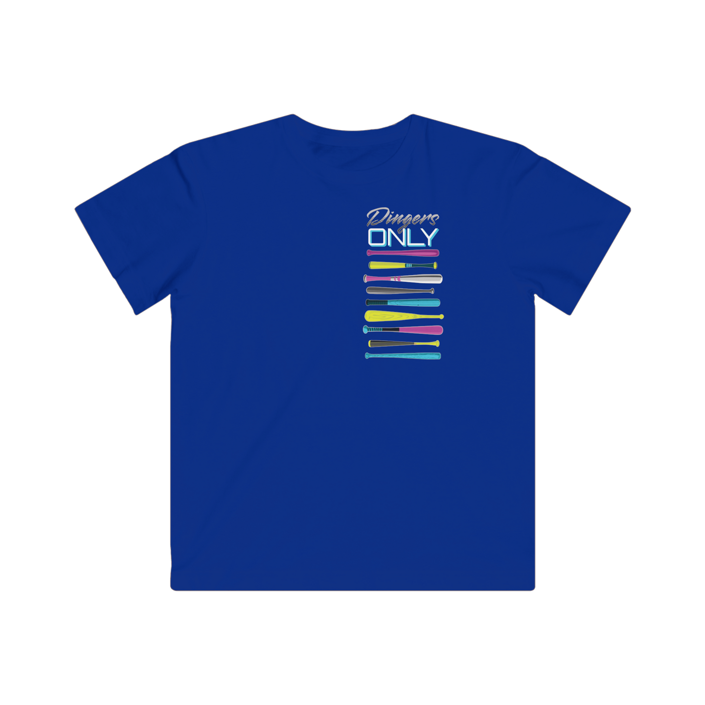 Dingers Only Youth Baseball T-Shirt