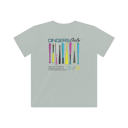 Dingers Only Youth Baseball T-Shirt