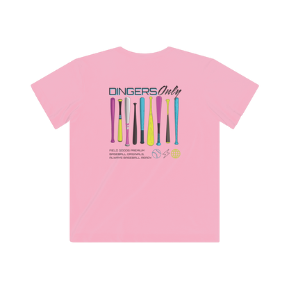 Dingers Only Youth Baseball T-Shirt